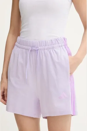 adidas Szorty Essentials damskie kolor z aplikacją high waist JD0909