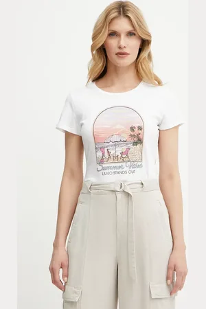 Liu Jo T-shirt bawełniany damski kolor WA5478.J6410