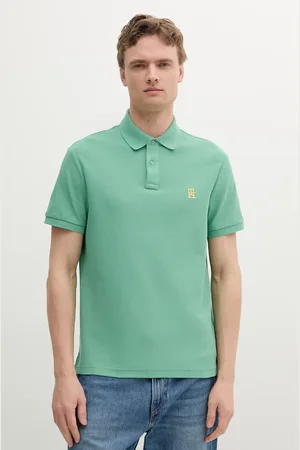 Tommy Hilfiger Polo bawełniane męski kolor z aplikacją MW0MW33167