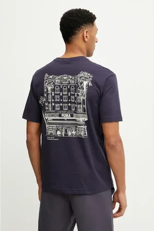 PUMA T-shirt bawełniany męski kolor z nadrukiem 629636