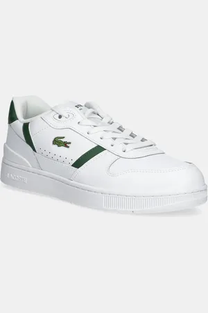 Lacoste Sneakersy skórzane T-Clip Set kolor 48SMA0031