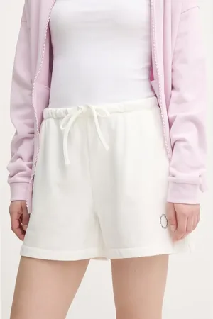 Benetton Szorty damskie kolor gładkie high waist 31NB3900Q