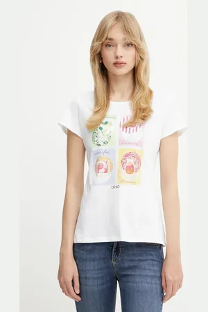 Liu Jo T-shirt bawełniany damski kolor WA5478.J6410