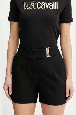 Morgan Szorty SHOU.F damskie kolor gładkie high waist SHOU.F