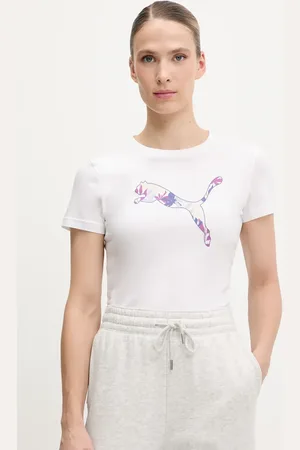 PUMA T-shirt bawełniany damski kolor 685081