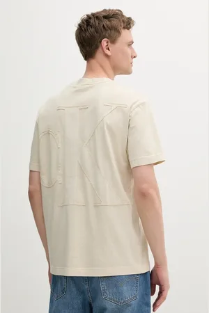 Calvin Klein T-shirt bawełniany męski kolor z aplikacją J30J327488