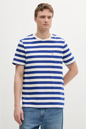 Tommy Hilfiger T-shirt bawełniany kolor niebieski MW0MW37283