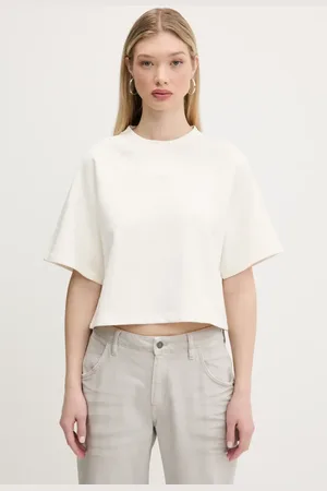 Hugo Blue T-shirt bawełniany damski kolor biały 50537091