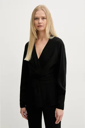 HUGO BOSS Bluzka damska kolor gładka 50537380