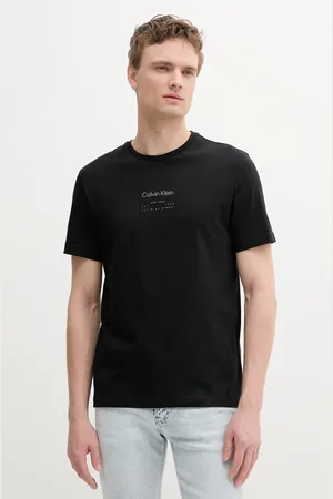 Calvin Klein T-shirt bawełniany męski kolor z nadrukiem K10K114172