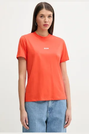 Msgm T-shirt bawełniany damski kolor 3841MDM500.257002