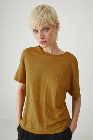 MEDICINE T-shirt lniany damski kolor