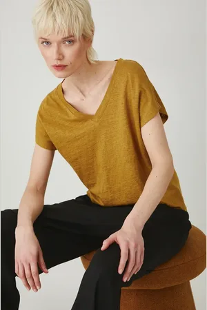 MEDICINE T-shirt lniany damski kolor