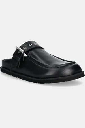 HUGO BOSS Klapki skórzane Artentia damskie kolor 50538601