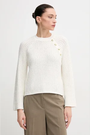 Barbour Sweter bawełniany Angela damski kolor LKN1639WH71