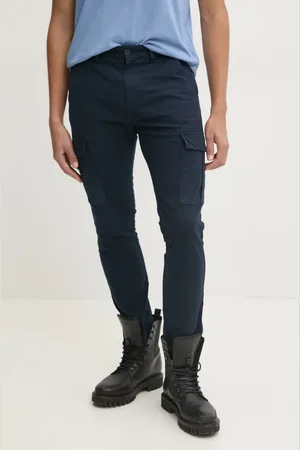 Tommy Hilfiger Spodnie męskie kolor w fasonie cargo DM0DM20281