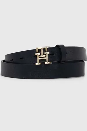 Tommy Hilfiger Pasek skórzany damski kolor AW0AW15182