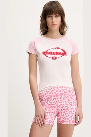Karl Kani T-shirt damski kolor 61300125