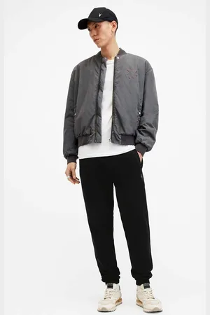 AllSaints Spodnie dresowe bawełniane RAVEN SWEATPANT kolor gładkie M031TA