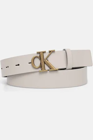 Calvin Klein Pasek skórzany damski kolor K60K612289