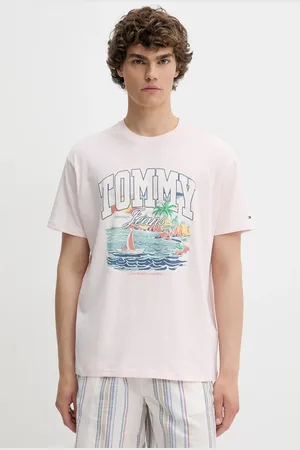 Tommy Hilfiger T-shirt bawełniany męski kolor z nadrukiem DM0DM21867