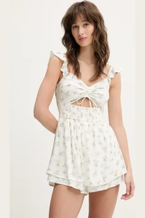 Hollister Kombinezon kolor z dekoltem w szpic KI359-5034