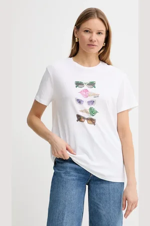 Liu Jo T-shirt bawełniany damski kolor WA5343.JS923