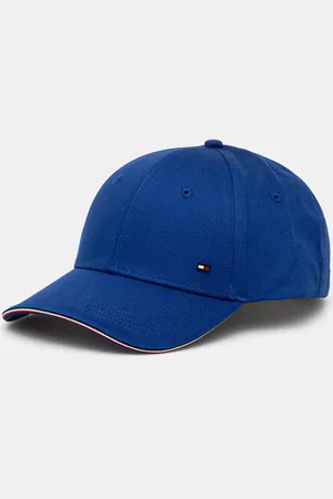 Tommy Hilfiger Czapka z daszkiem bawełniana kolor gładka