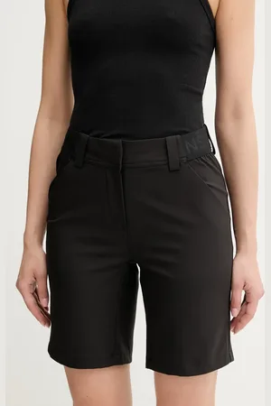 Didriksons Szorty MAJA damskie kolor gładkie high waist 505736