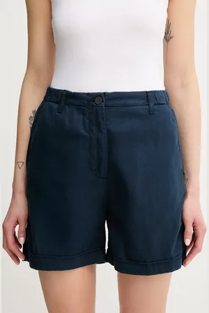 Tommy Hilfiger Szorty damskie kolor gładkie high waist WW0WW44762