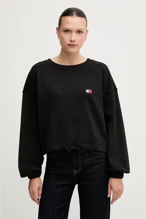 Tommy Hilfiger Bluza bawełniana damska kolor gładka DW0DW21344
