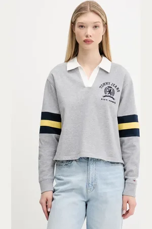 Tommy Hilfiger Bluza bawełniana dziecięca damska kolor z aplikacją DW0DW20312