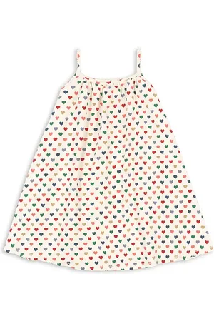 Konges Sløjd Sukienka BASIC STRAP DRESS GOTS kolor midi rozkloszowana KS103152