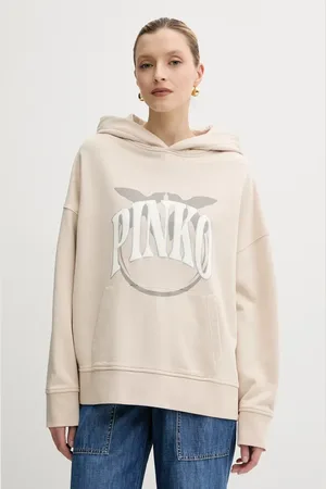Pinko Bluza bawełniana damska kolor z nadrukiem 104623 A2CU