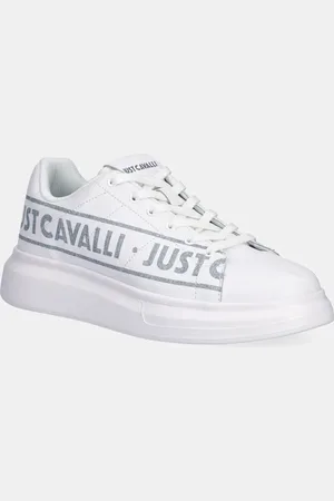 Roberto Cavalli Sneakersy skórzane męskie kolor 78QA3SBCZPA95003