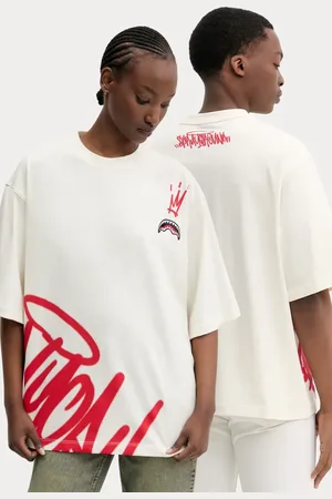 Sprayground T-shirt bawełniany kolor z nadrukiem SP697IVO