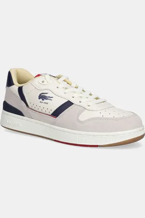 Lacoste Sneakersy skórzane T-CLIP męskie kolor 48SMA0103