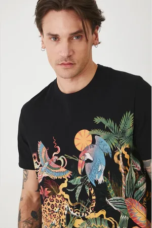 MEDICINE T-shirt bawełniany męski kolor wzorzysty