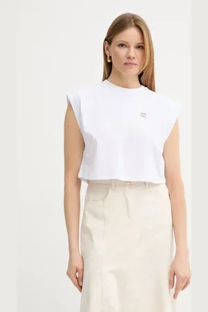 Twin-Set T-shirt bawełniany damski kolor 251TT2043