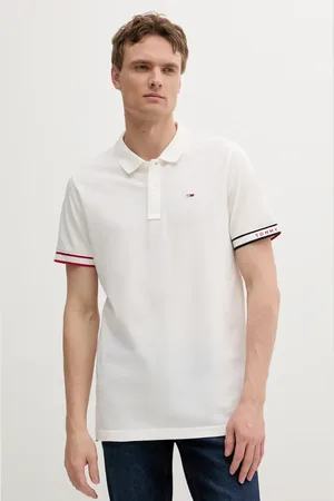 Tommy Hilfiger Polo bawełniane męski kolor gładki DM0DM21306