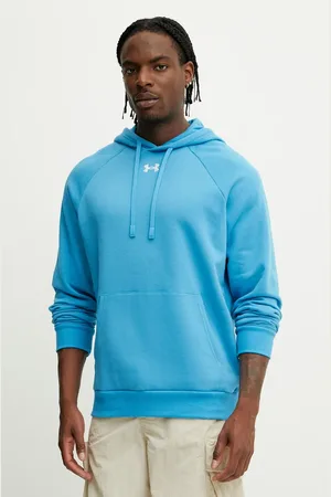 Under Armour Bluza Rival Fleece męska kolor z kapturem gładka 1379757