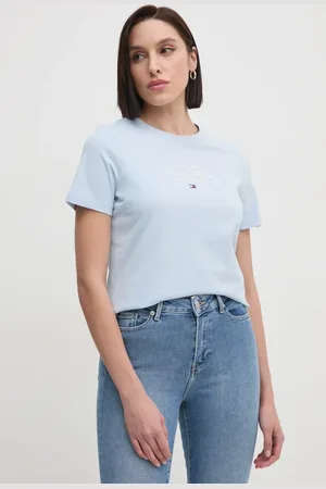 Tommy Hilfiger T-shirt bawełniany damski kolor WW0WW43895