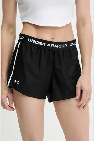 Under Armour Szorty treningowe Tech Play kolor z aplikacją medium waist 1389882