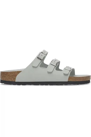 Birkenstock Klapki nubukowe Florida HEX damskie kolor 1029450