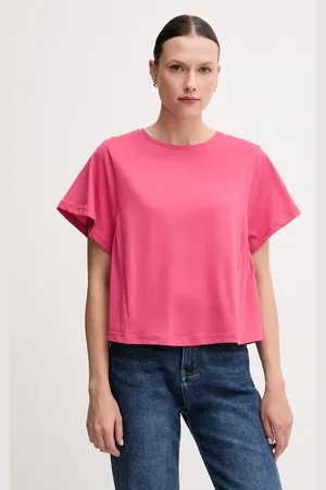 Benetton T-shirt bawełniany damski kolor 3U53D109U