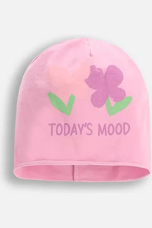 COCCODRILLO Czapka kolor z cienkiej dzianiny bawełniana ACCESSORIES SPRING GIRL