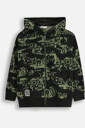 COCCODRILLO Bluza kolor z kapturem z nadrukiem GAMER BOY JUNIOR