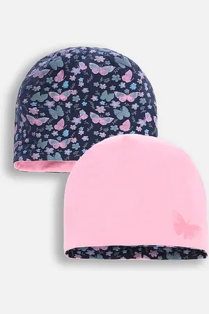 COCCODRILLO Czapka kolor z cienkiej dzianiny bawełniana ACCESSORIES SPRING GIRL