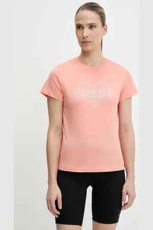 Guess T-shirt bawełniany NARCISO damski kolor V5GI10 K9RM1