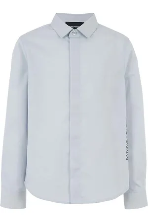 Emporio Armani Koszula bawełniana dziecięca kolor 6D4CJB 4N8QZ